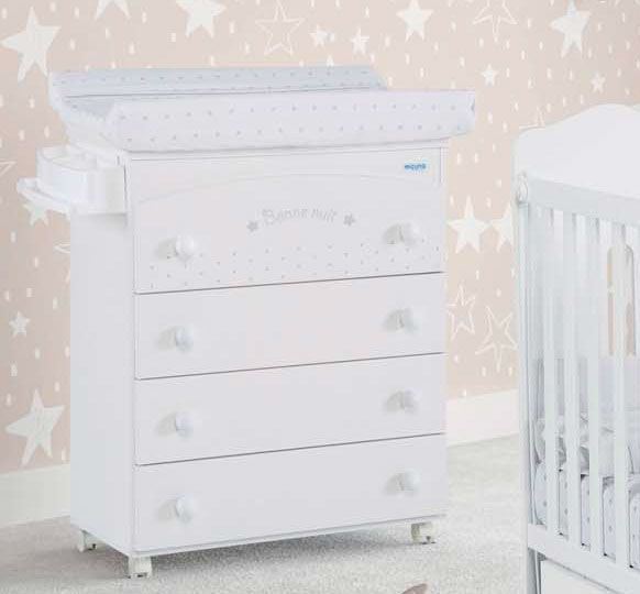 Cómoda tina Mudador De Madera Bebés Bonne Nuit Micuna Cómoda tina Mudador De Madera Bebés Bonne Nuit Micuna