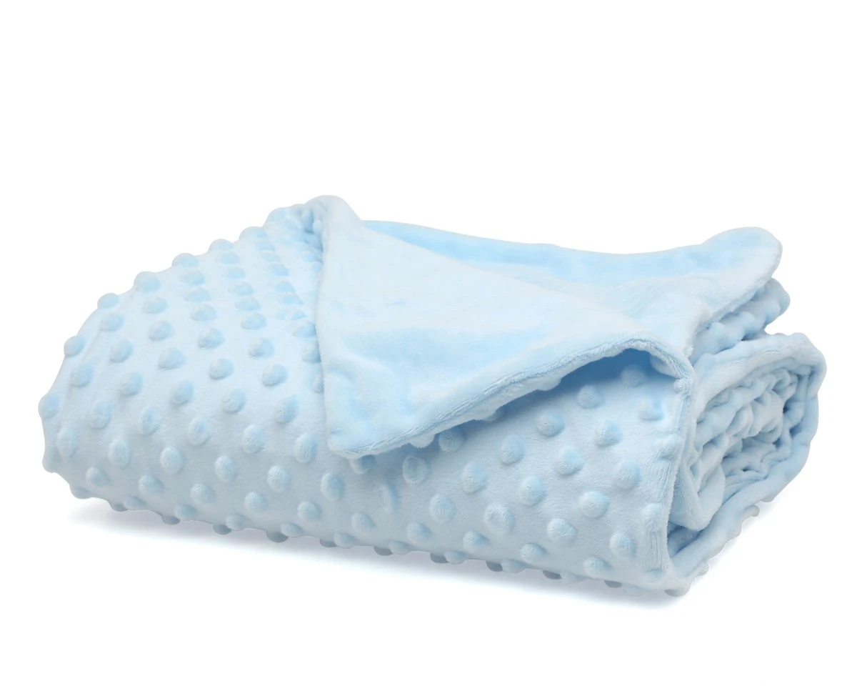 Manta Doble para Bebe Kiokids Celeste