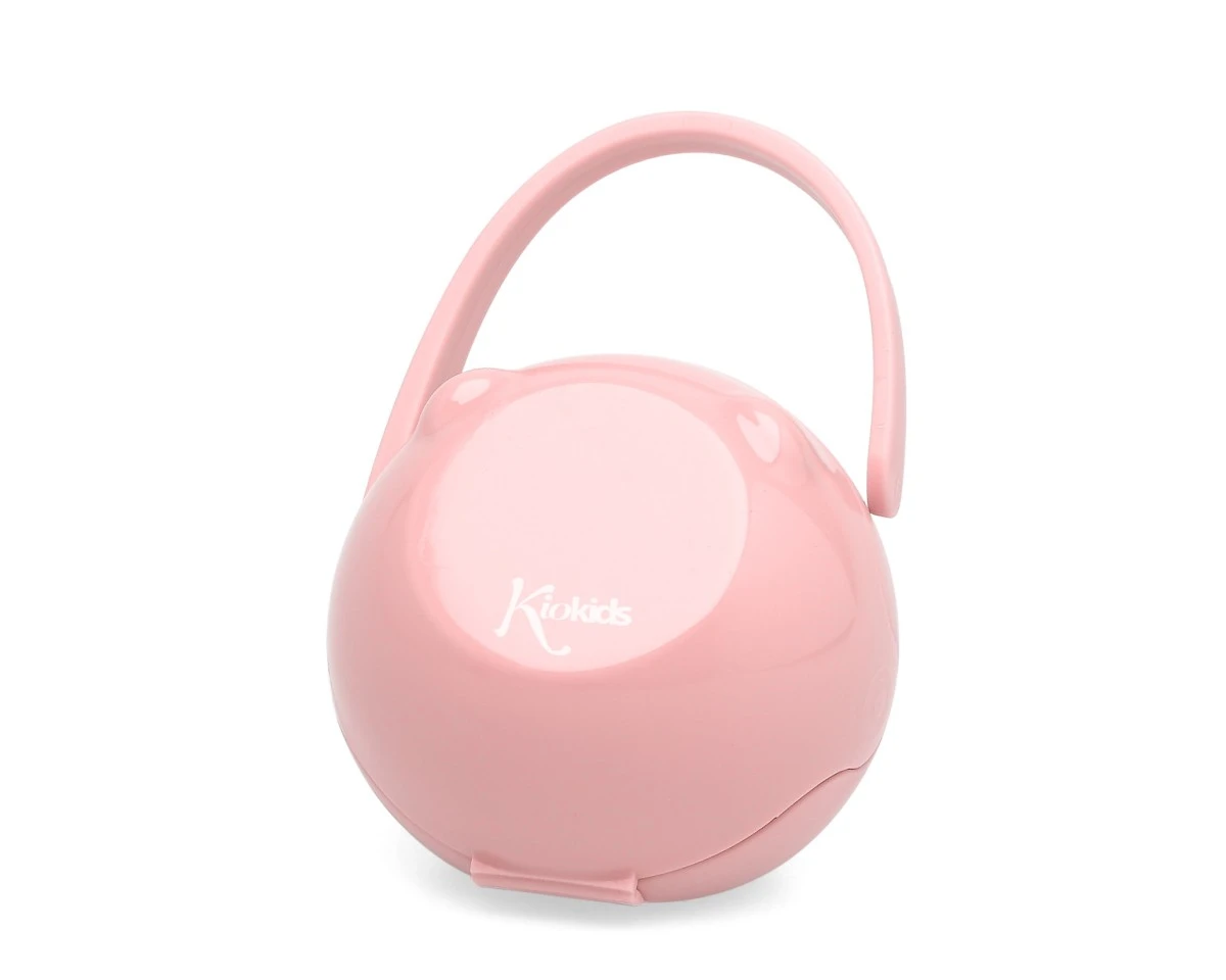 Portachupetes con gancho rosa