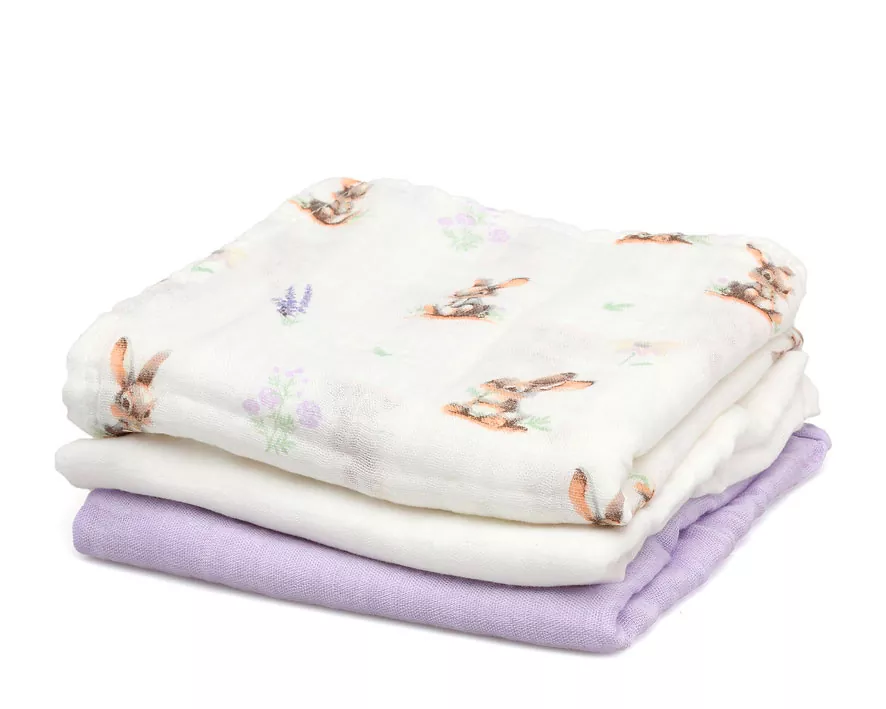 Set 3 Muselinas 70x70 cm Bambú Bebe