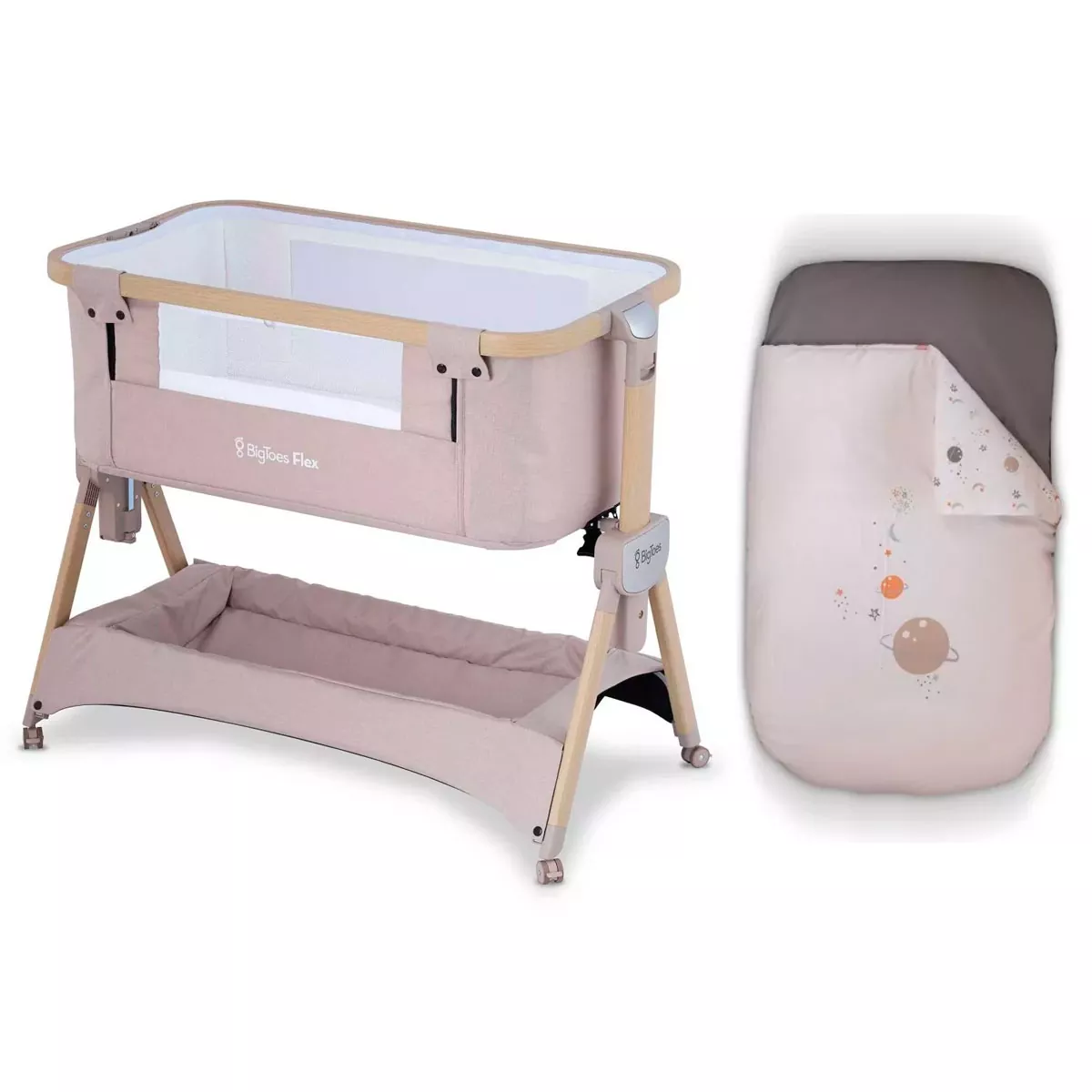 Minicuna de Colecho Plegable Big Toes Flex Forest con Nórdico Planet