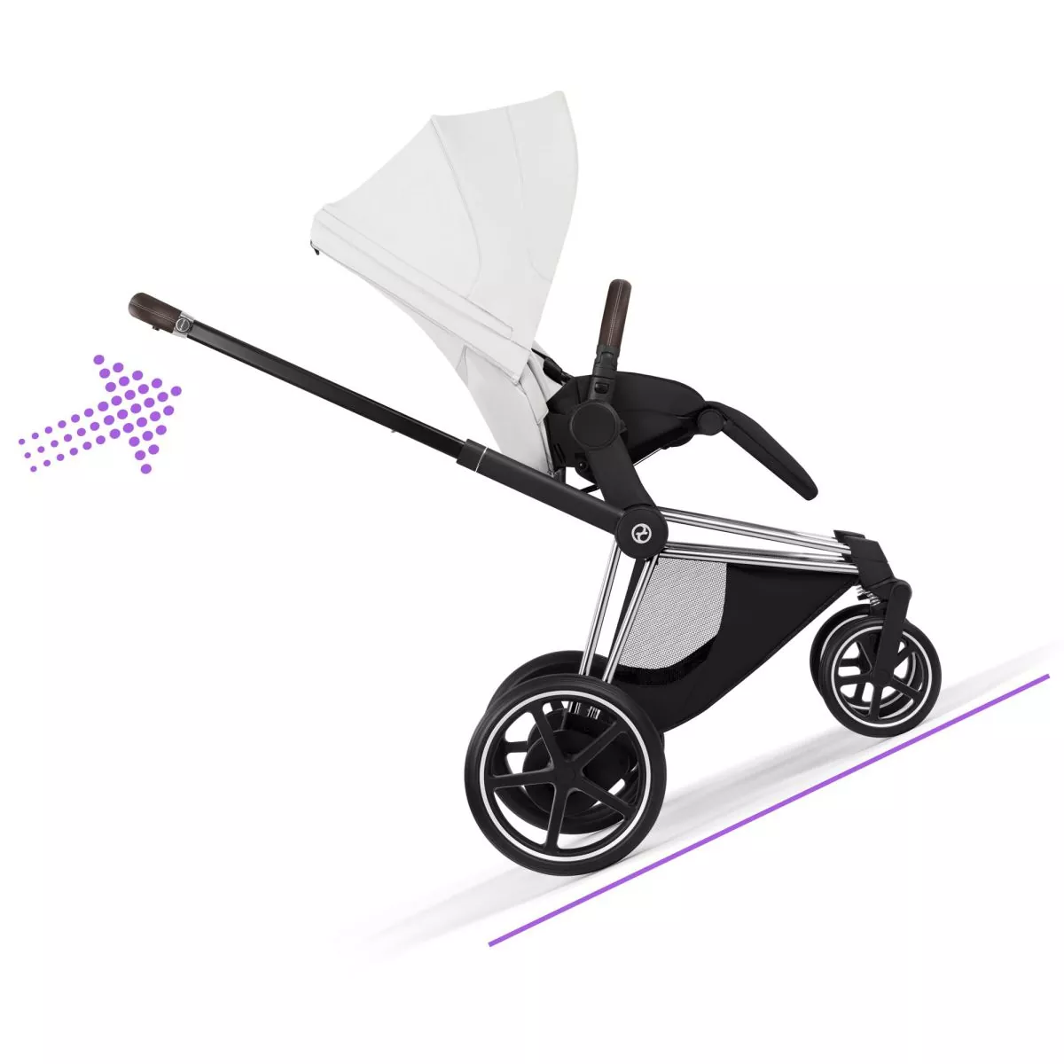 cochecito de bebé Cybex e Priam Style chasis Chrome Brown