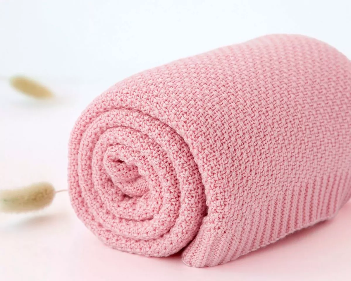 Mantita 80x110 cm Bambu para Bebe Rosa