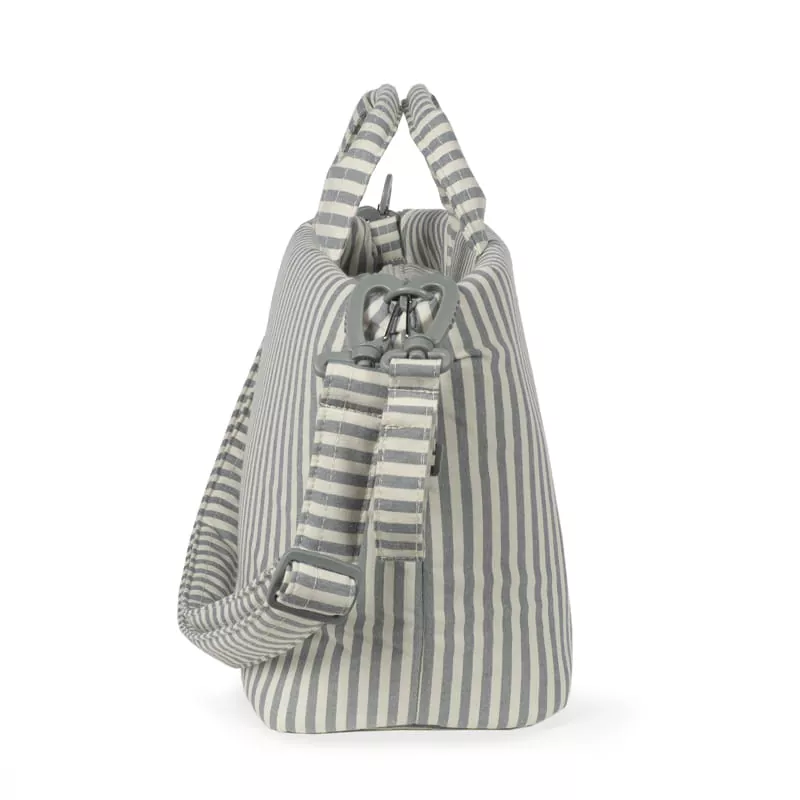 Bolsa Canastilla Praliné Rayas  Matcha Walking Mum