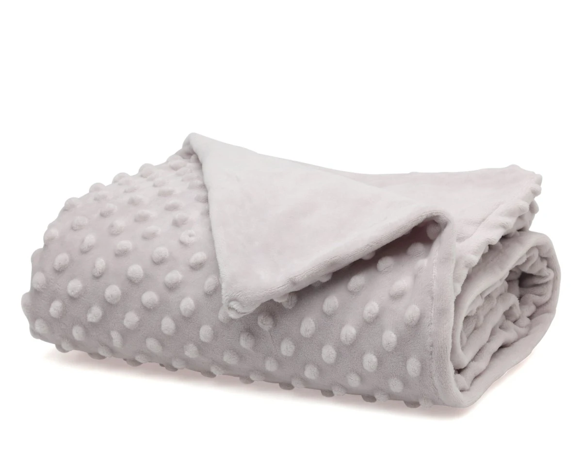 Manta Doble para Bebe Kiokids Gris