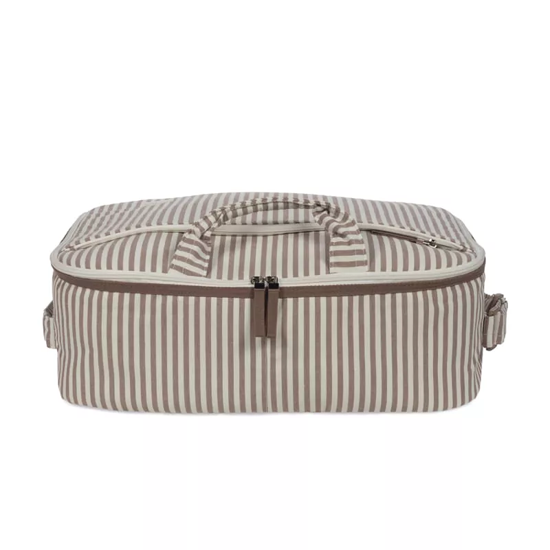 Maleta Praline Rayas Moka Walking Mum