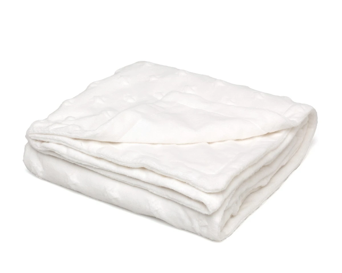 Manta para bebés con estrellas en relieve Blanco
