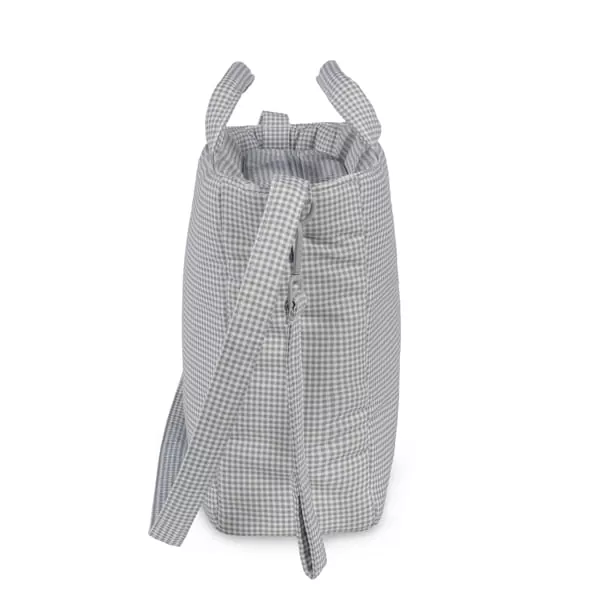 Bolsa canastilla Little Bloom Vichy Gris Pasito a Pasito