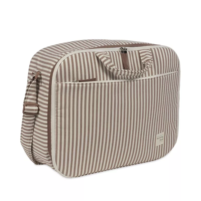Maleta Praline Rayas Moka Walking Mum
