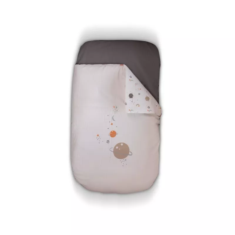 Funda Nordica Minicuna, Relleno y Bajera Beige