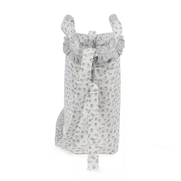 Bolsa canastilla Little Bloom Flor Gris Pasito a Pasito