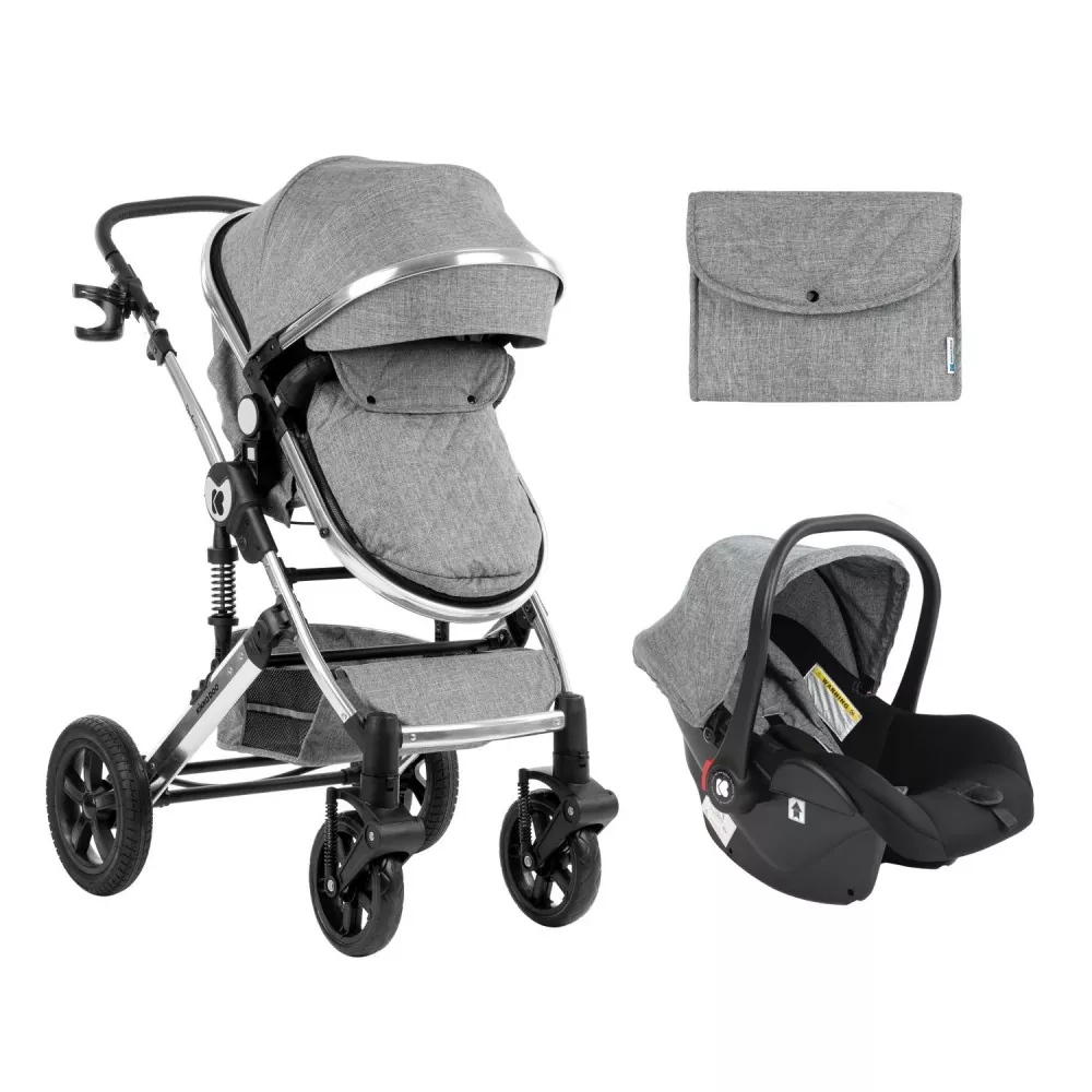 Coche Darling 3 in 1 Transformable Gris oscuro 