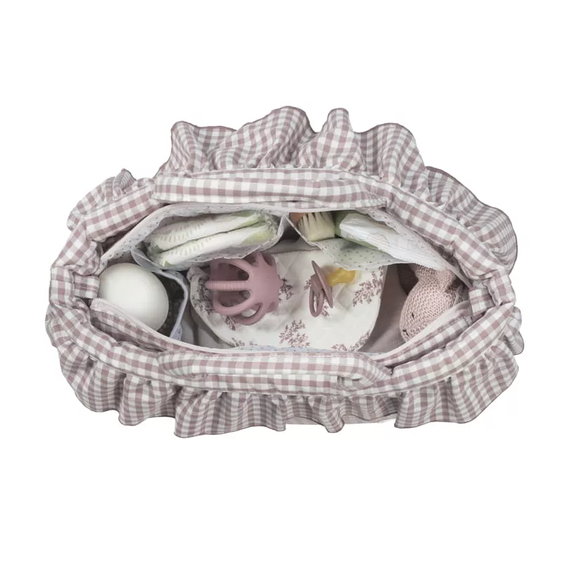 Bolsa Canastilla Praliné  Vichy Moka Walking Mum