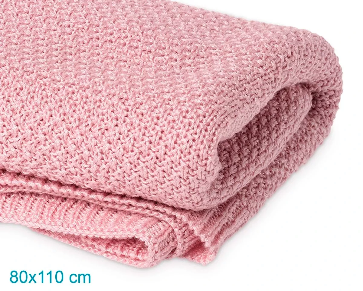 Mantita 80x110 cm Bambu para Bebe Rosa