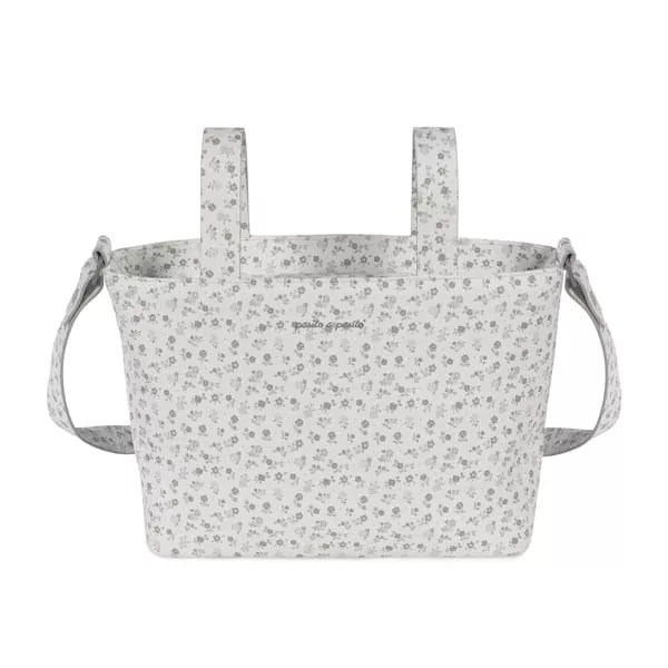 Bolsa crossbody Piel Little Bloom Flor Gris Pasito a Pasito