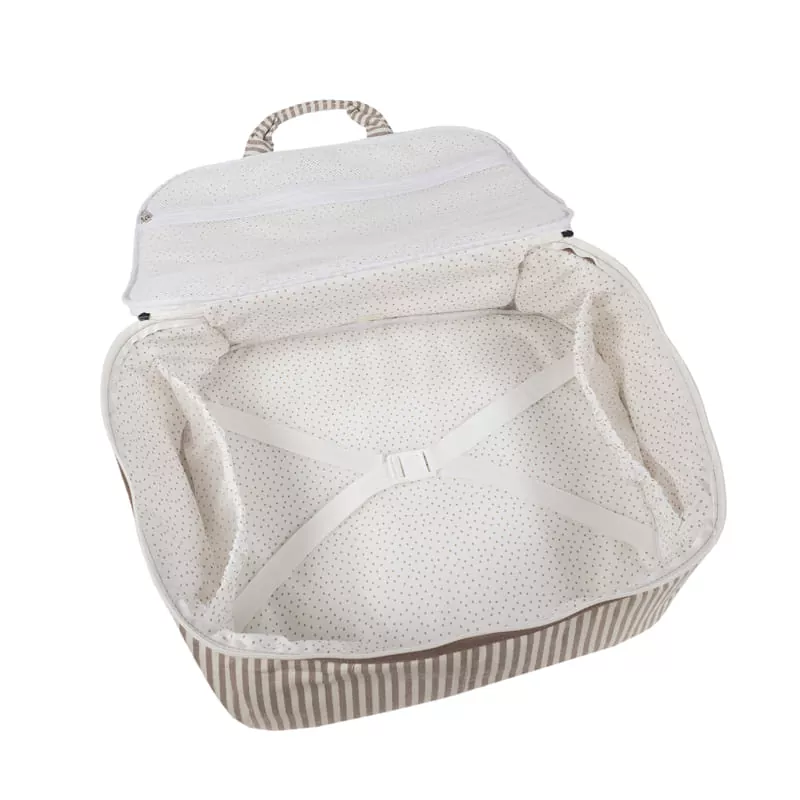 Maleta Praline Rayas Moka Walking Mum