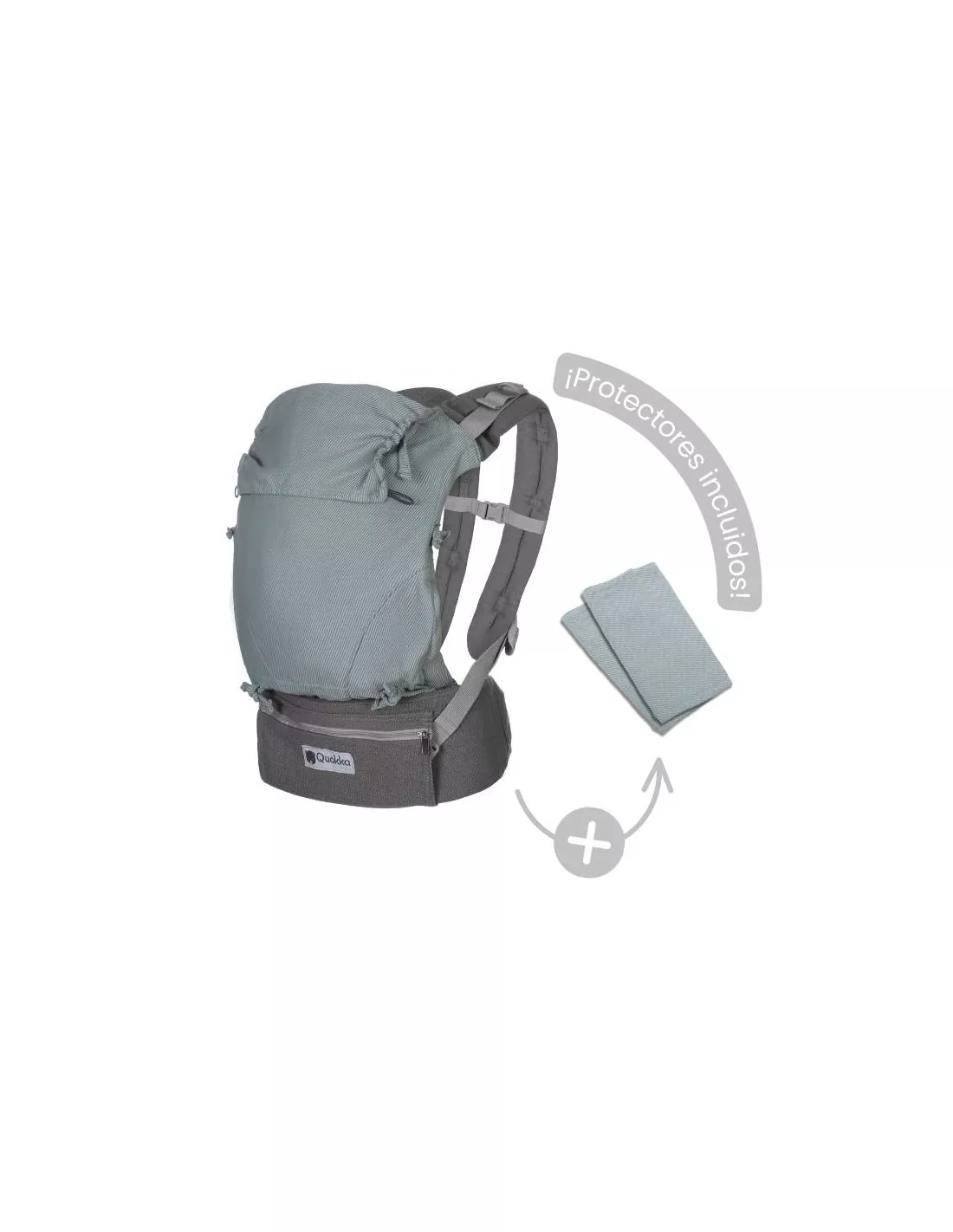 Mochila Portabebes Quokkababy E-Carrier Mint