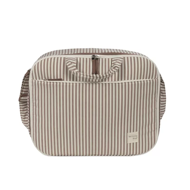 Maleta Praline Rayas Moka Walking Mum