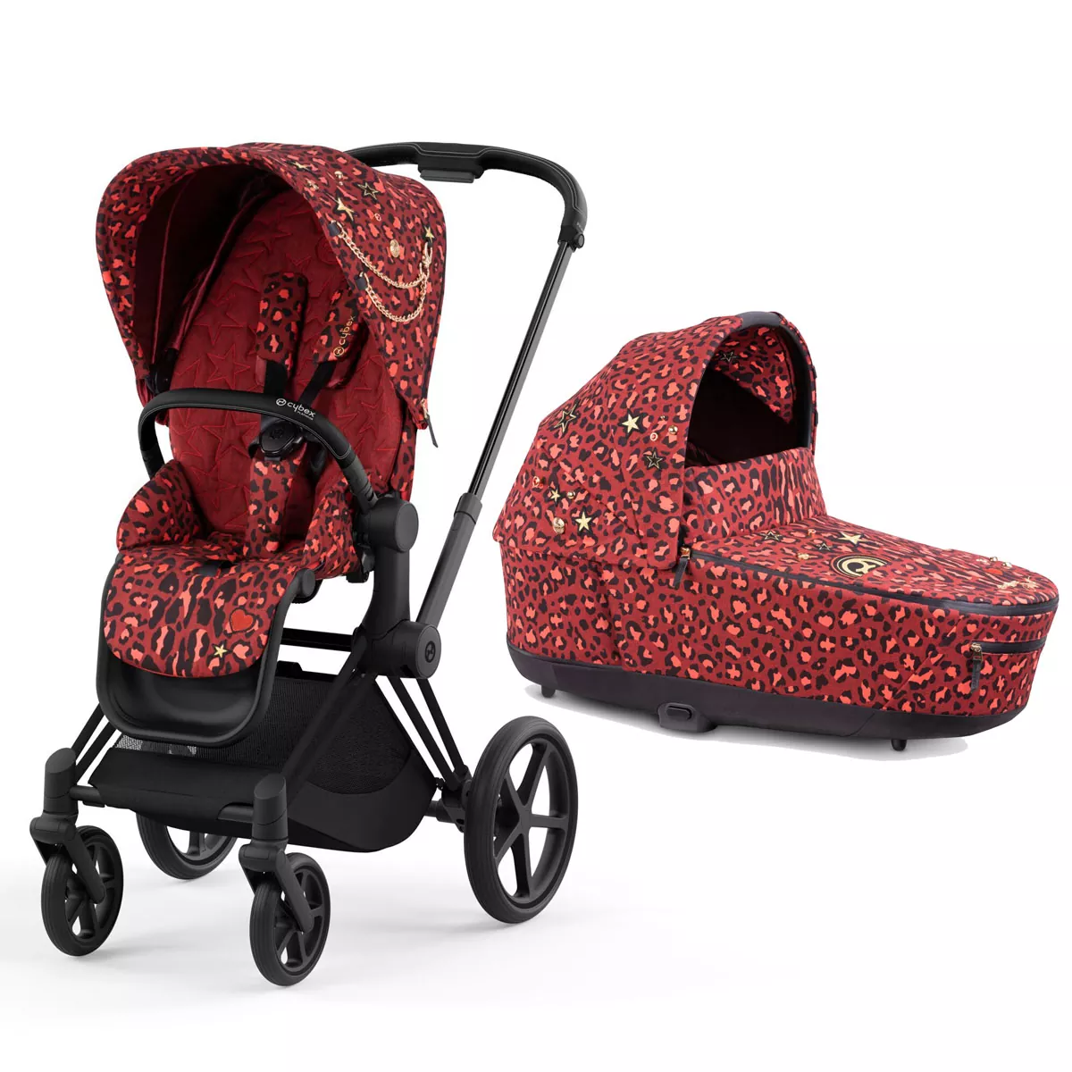 Duo Priam con capazo lux Rockstar de Cybex