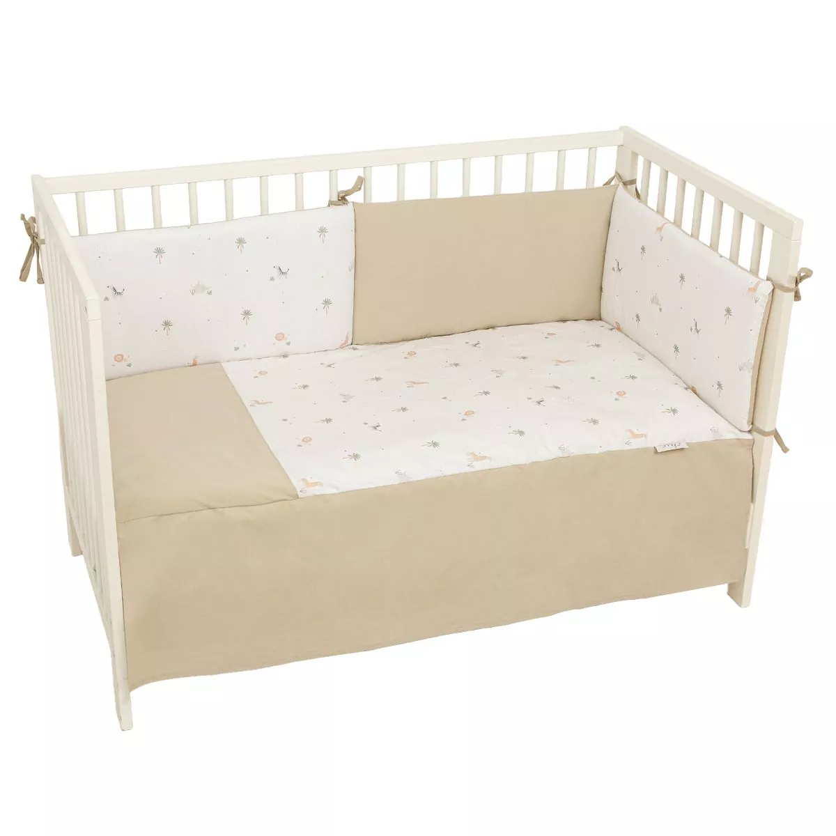 Edredón y Protector de Cuna Palm Verde Bimbi Chic