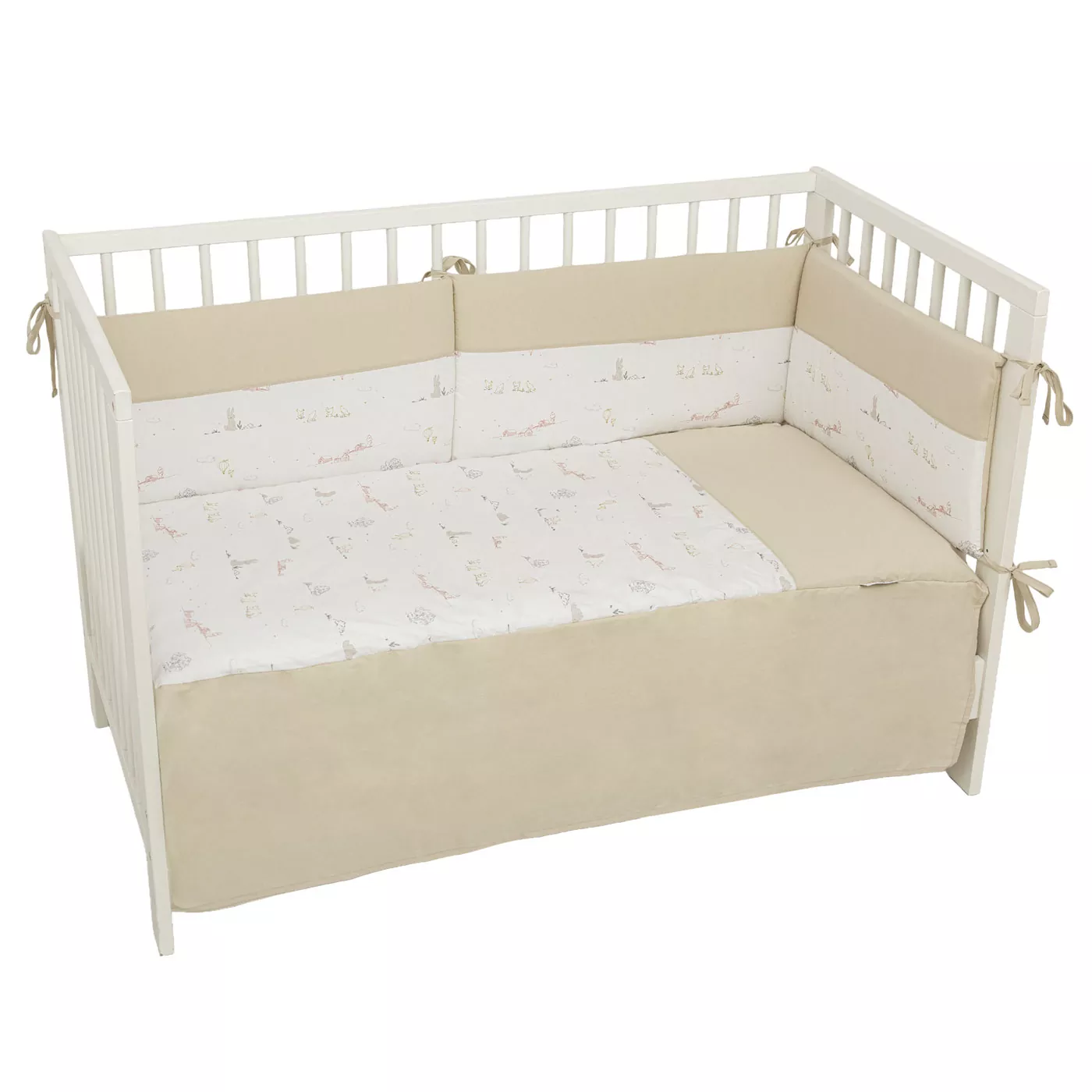 Edredón y Protector de Cuna Campo Bimbi Chic