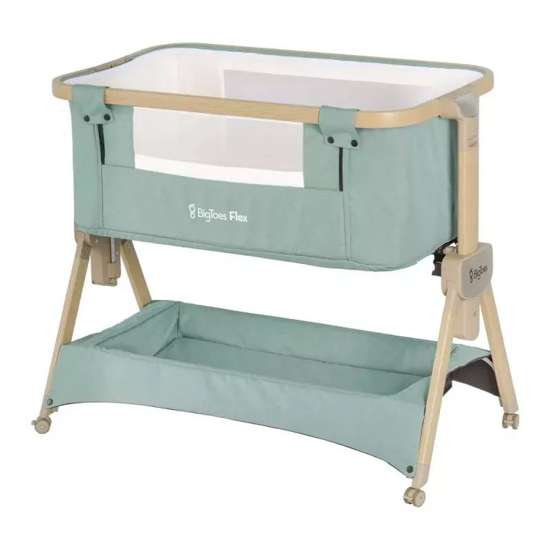 Minicuna de Colecho y Plegable Big Toes Flex Green Mineral