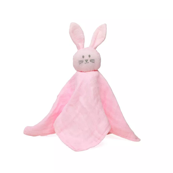 Doudou conejito de Bambú  rosa