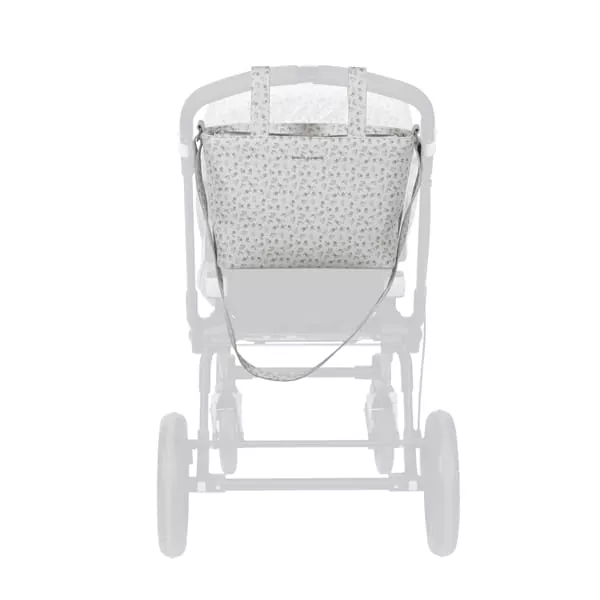 Bolsa crossbody Piel Little Bloom Flor Gris Pasito a Pasito