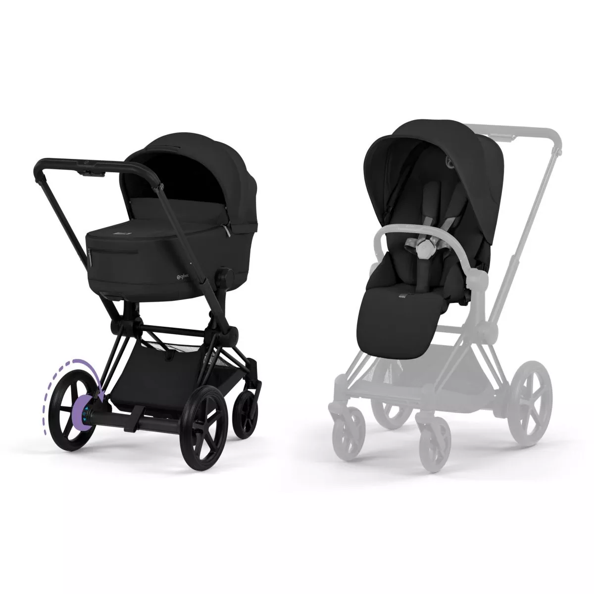Cybex e-Priam Comfort Sepia Black Matt Black