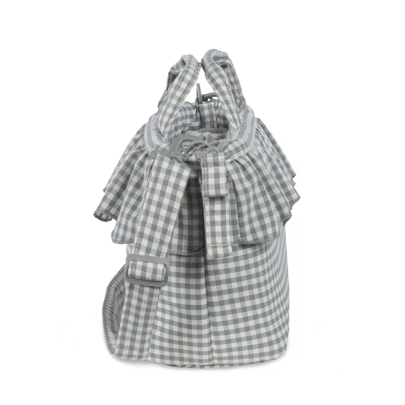 Bolsa Canastilla Praliné  Vichy Matcha Walking Mum