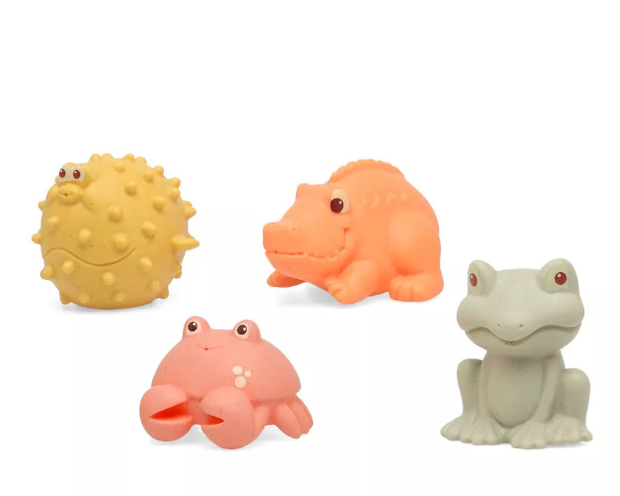 Set 4 Muñecos Animalitos para el Baño Antimoho