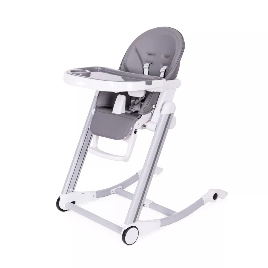Trona Multiposiciones de Polipiel Caravia Gris de Bebe BBGO