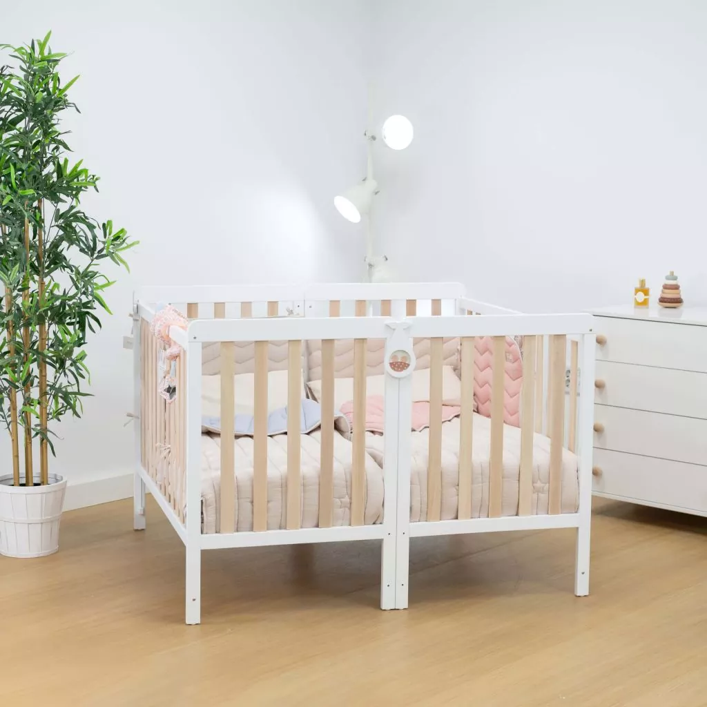 Kit duo gemelar cuna Blanco Micuna