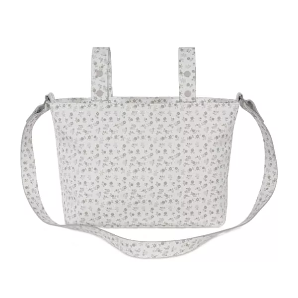 Bolsa crossbody Piel Little Bloom Flor Gris Pasito a Pasito