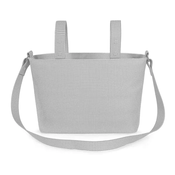 Bolsa crossbody Piel Little Bloom Vichy Gris Pasito a Pasito