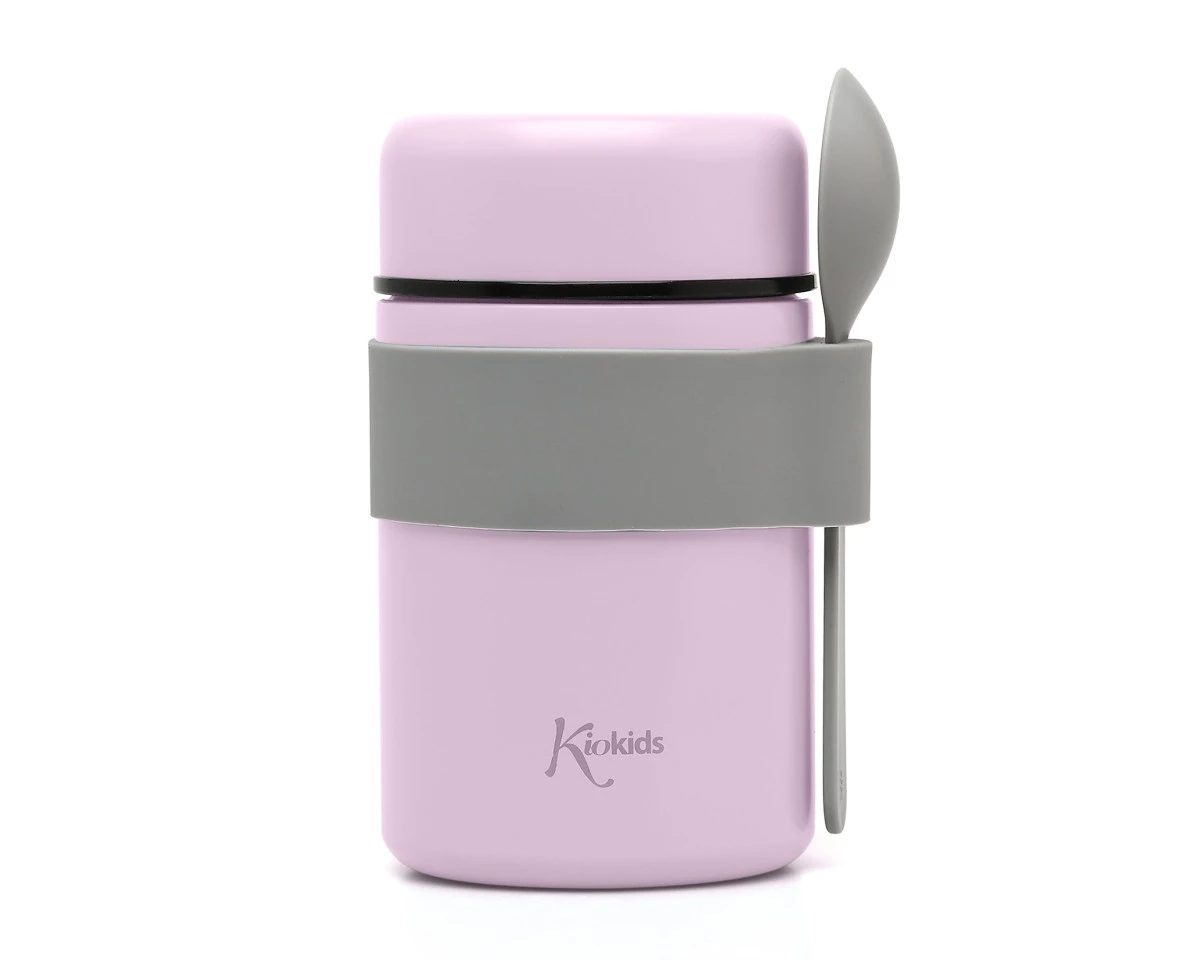 Termo para Sólidos 500 ml Lavanda Acero Inoxidable con Cuchara  Kiokids