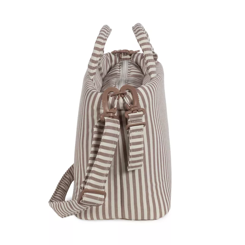 Bolsa Canastilla Praliné Rayas Moka Walking Mum