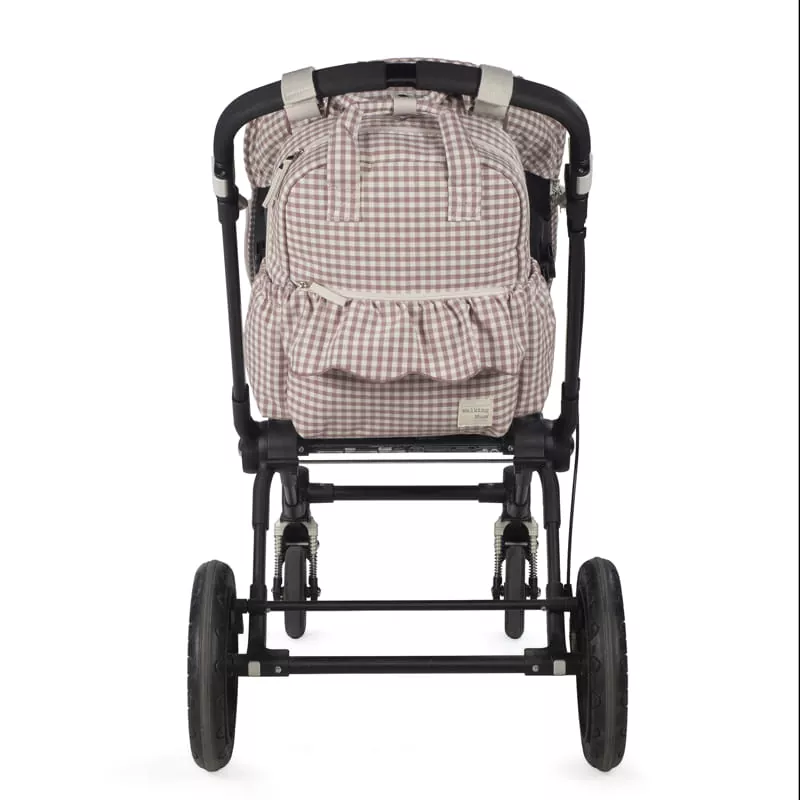 Mochila Praline Vichy Moka Walking Mum