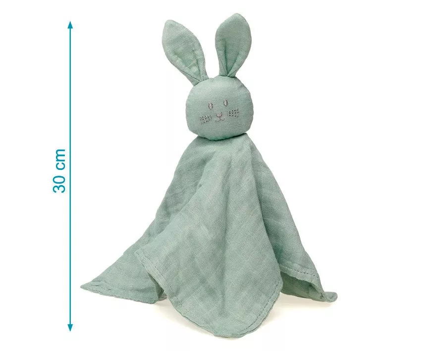 Doudou Conejo Bambu Verde