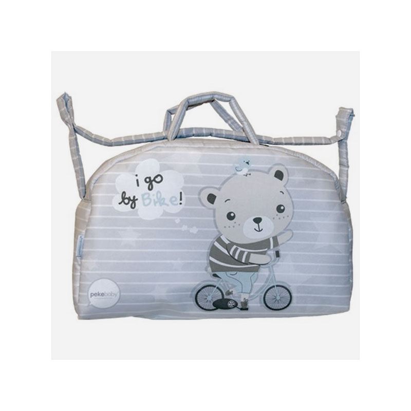 Bolso Bebe Impermeable Osito Bici Rumrumbaby