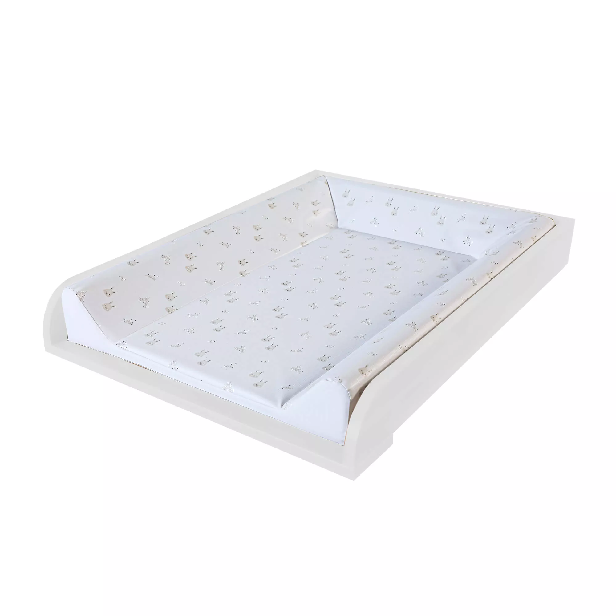 Cambiador Cómoda bebé blanco Rabbits