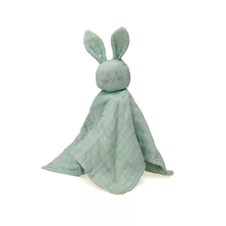 Doudou conejito de Bambú  verde