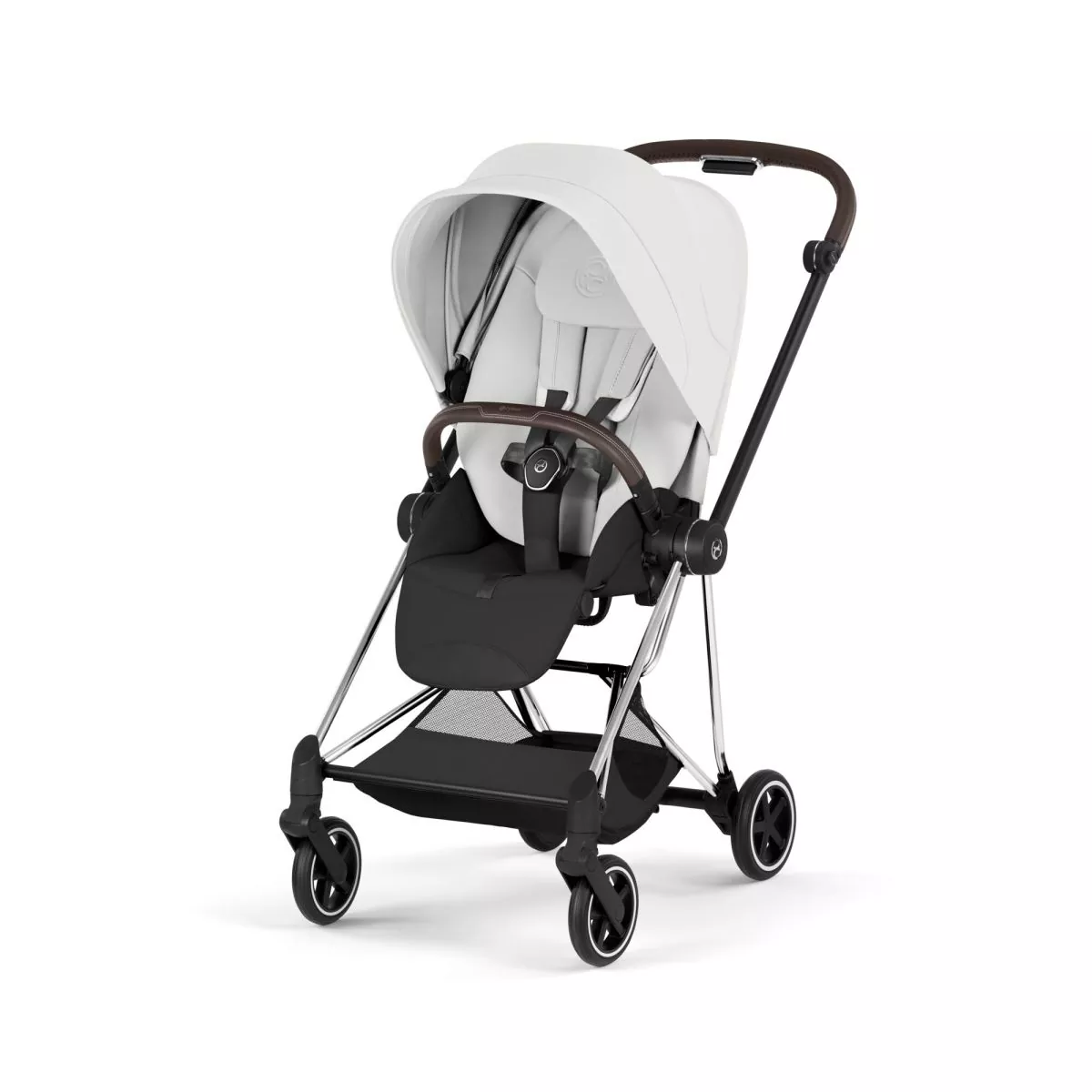Silla Cybex Mios Style Off White chasis Chrome Brown