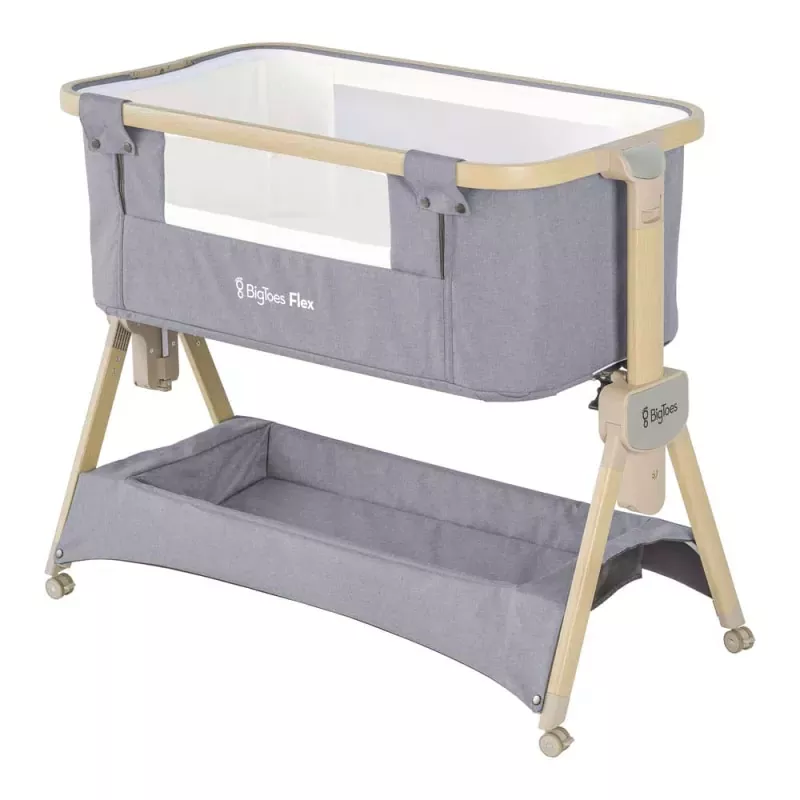 Minicuna de Colecho y Plegable Big Toes Flex Grey Nature