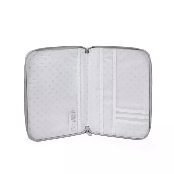 Portadocumentos Little Bloom Vichy Gris Pasito a Pasito