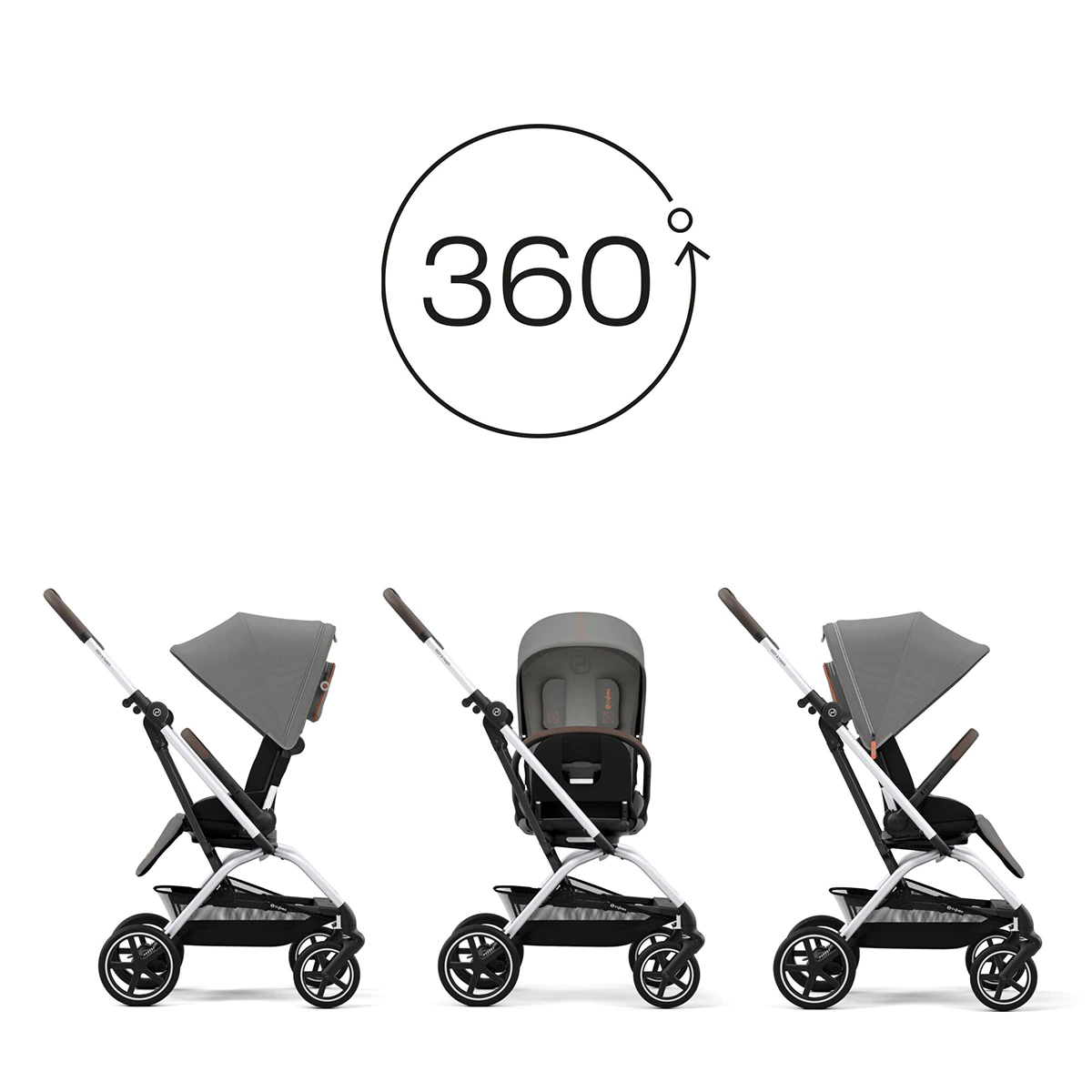 Silla de Paseo Cybex EEZY S TWIST+ 2 chasis silver